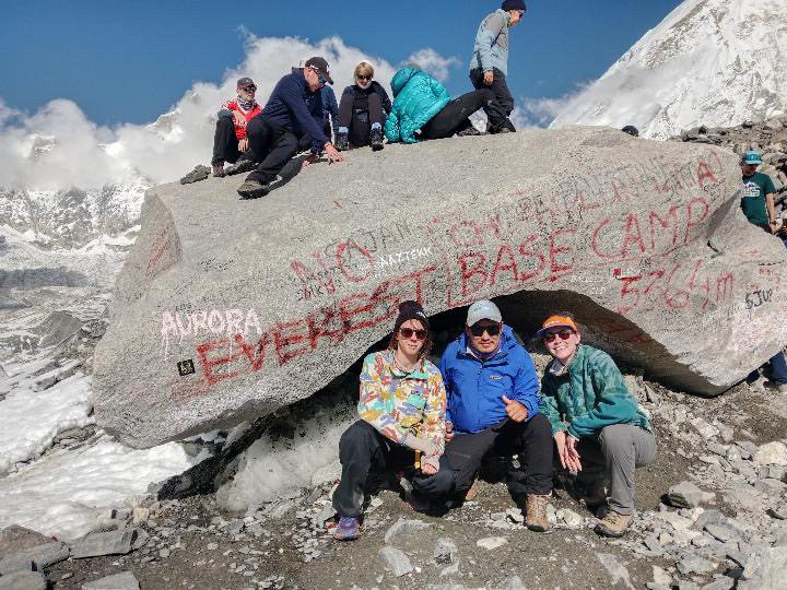 Everest Base Camp trek with clients