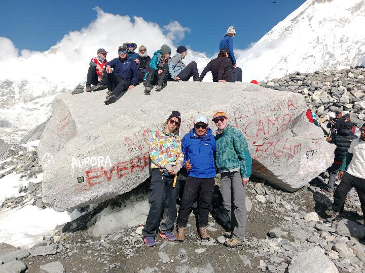 Everest Base Camp trek with clients
